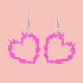 Flame Heart Earrings