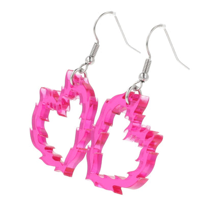 Flame Heart Earrings