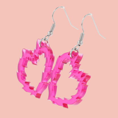 Flame Heart Earrings