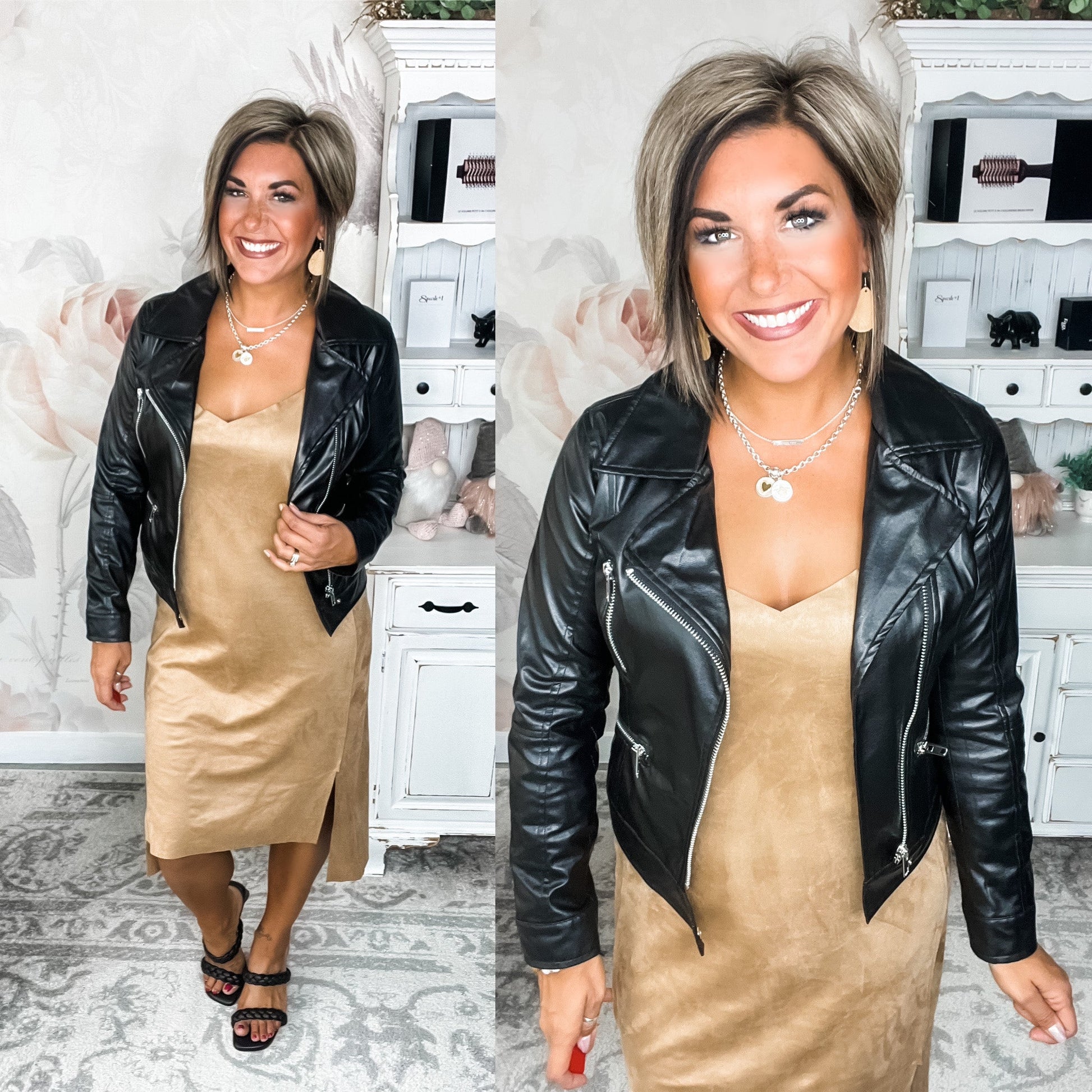Greatest Day Ever Faux Suede Dress