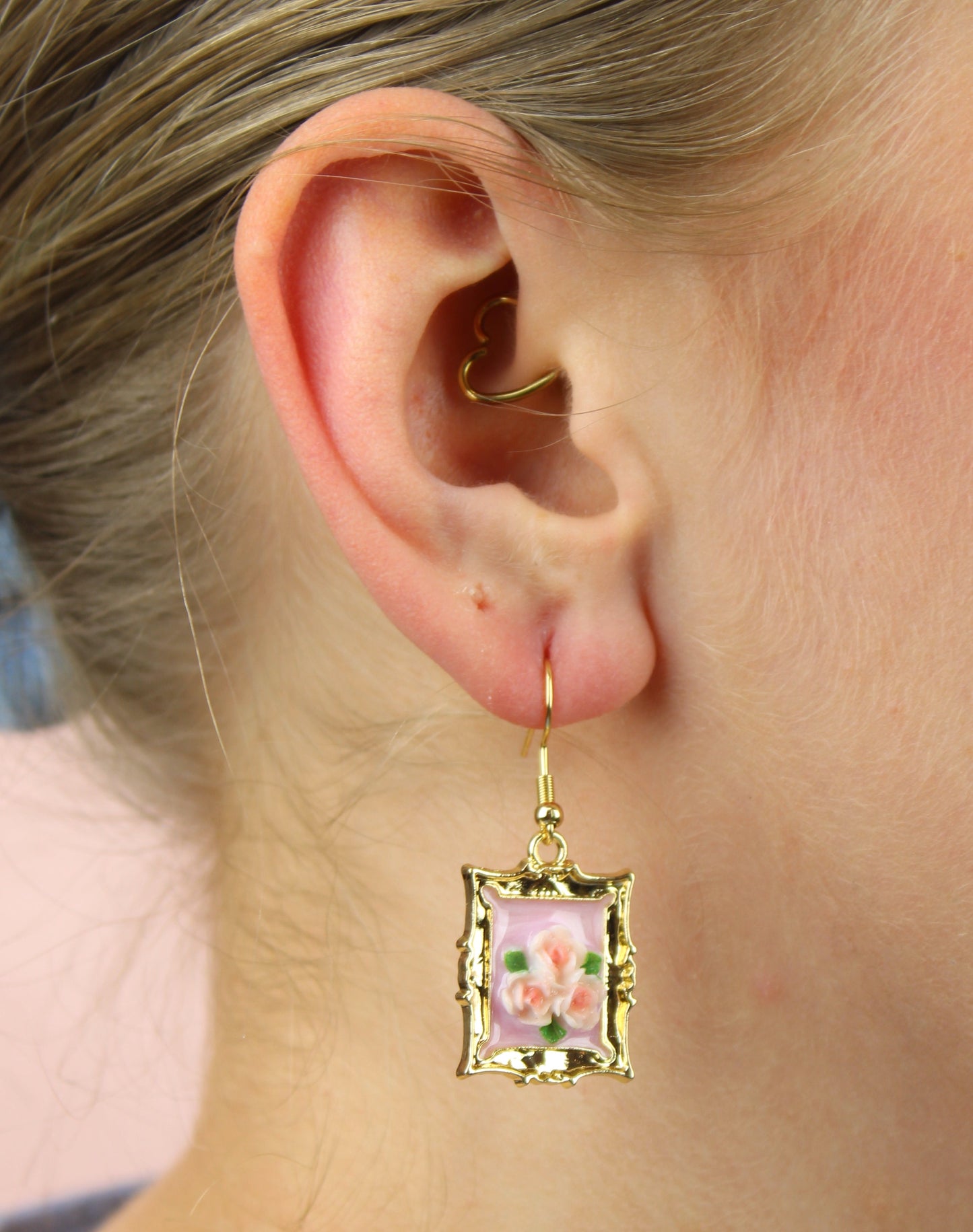Florals? For Spring? Earrings - Pink