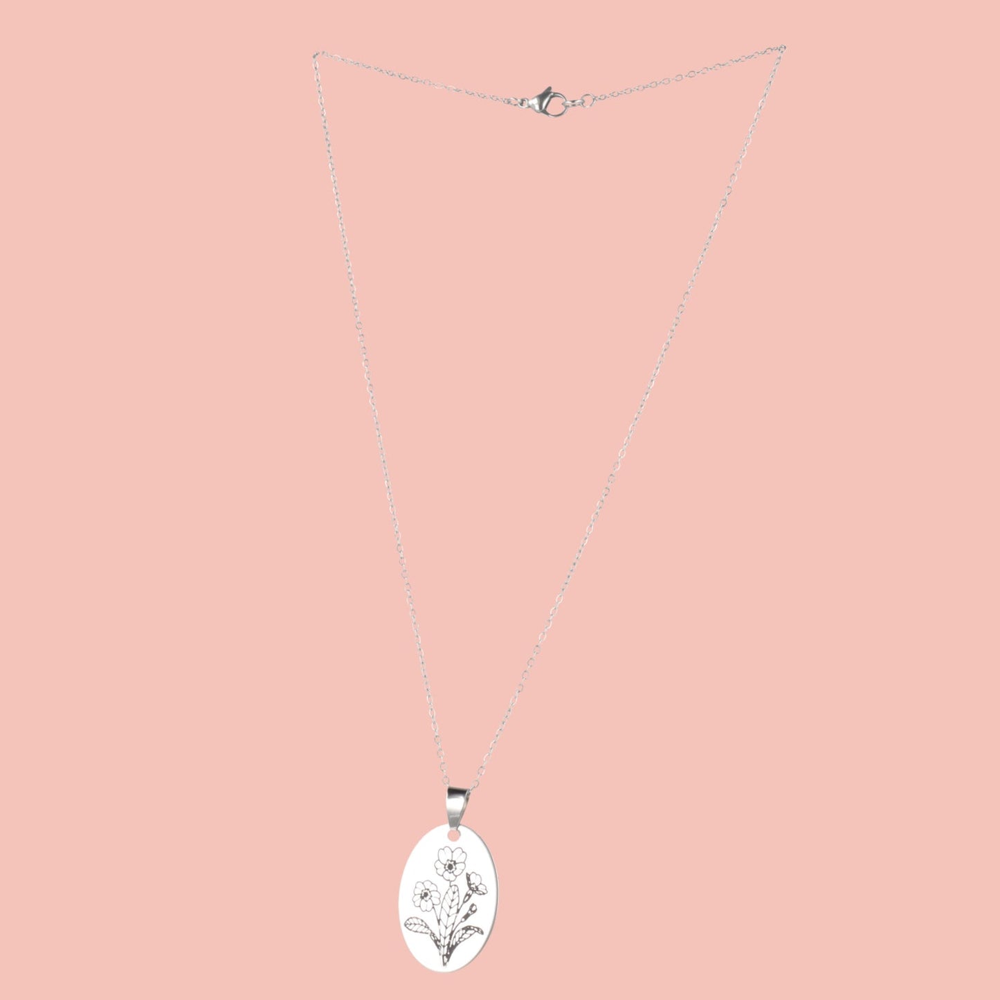 February Birth Flower Necklace - Primrose