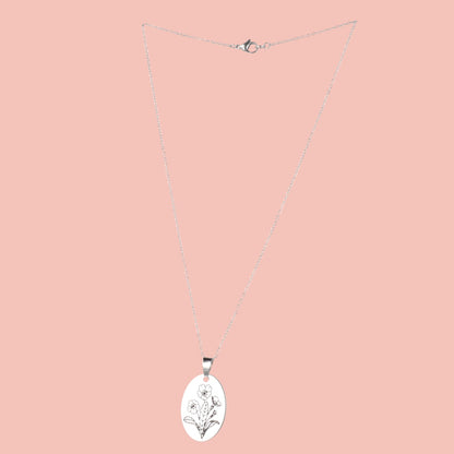 February Birth Flower Necklace - Primrose