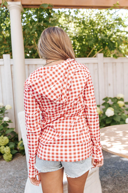Ampersand Avenue - Halfzip Hoodie Ladybug Picnic