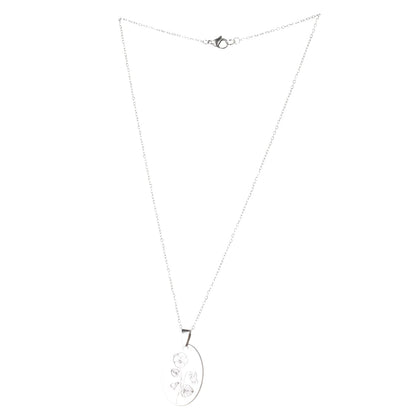 February Birth Flower Necklace - Violet